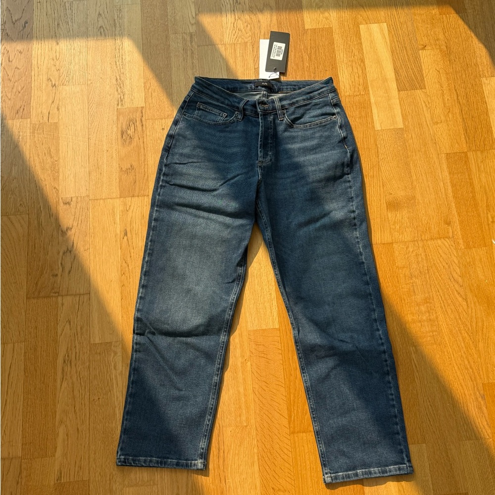 Women's Dark Blue Cropped Jeans